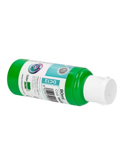 Pintura acrilica liderpapel bote de 80 ml verde