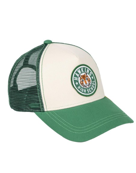 Gorra visera curva adulto stranger things verde