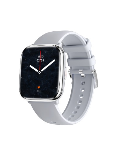 Reloj smartwatch myphone pastel silver gray