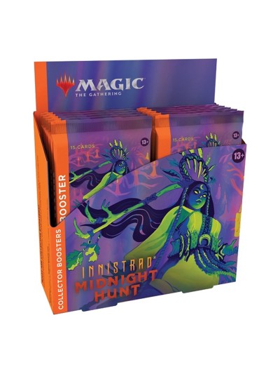 Juego de cartas collector booster wizards of the coast magic the gathering midnight hunt 12 sobres ingles