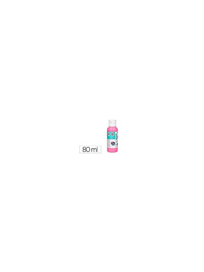 Pintura acrilica liderpapel bote de 80 ml rosa