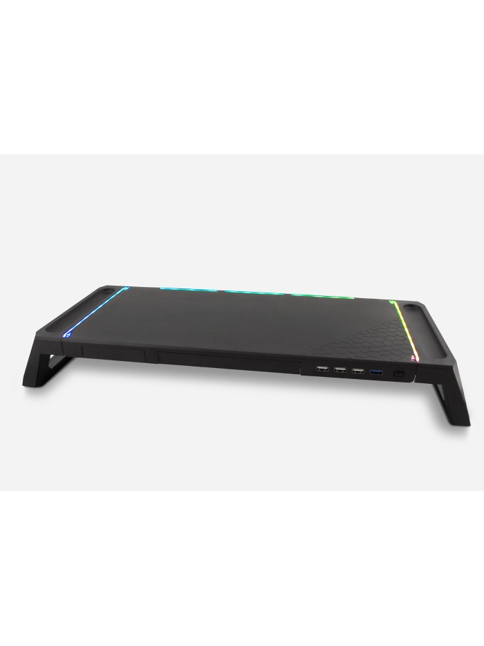 Elevador soporte de monitor deep gaming con hub usb Elevador soporte de monitor deep gaming con hub usb