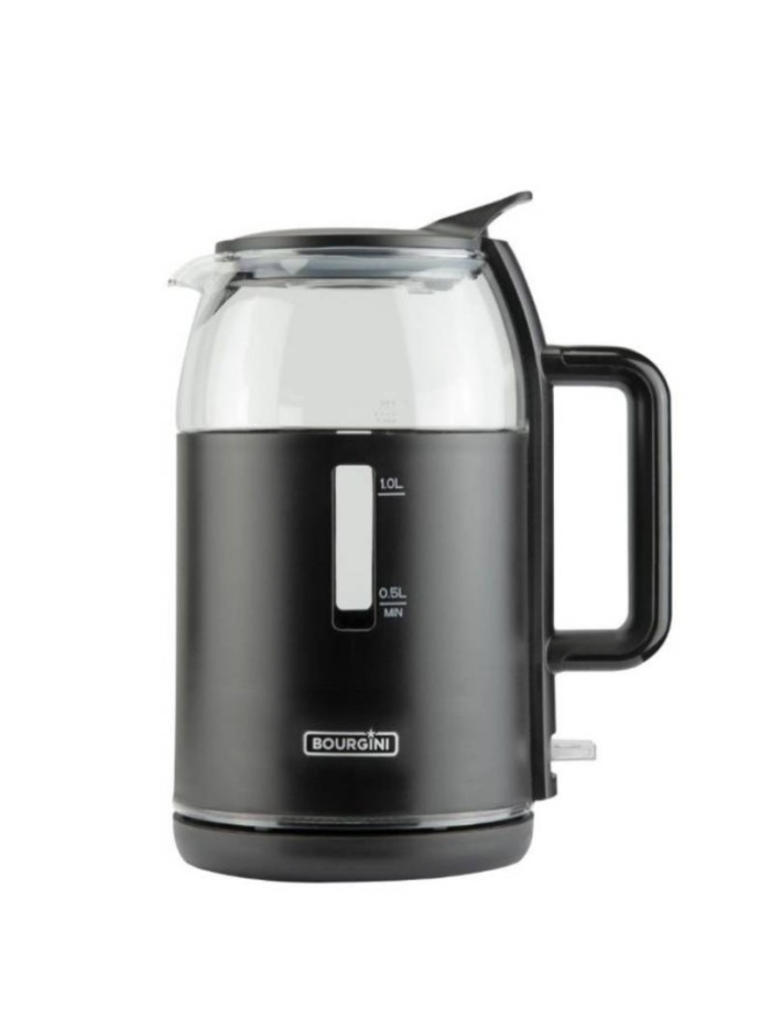 Hervidor bourgini 2000w 1.5l cristal y plastico Hervidor bourgini 2000w 1.5l cristal y plastico