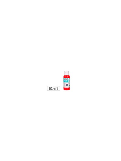 Pintura acrilica liderpapel bote de 80 ml rojo