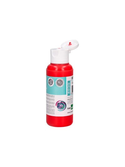 Pintura acrilica liderpapel bote de 80 ml rojo