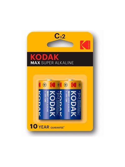 Blister pilas kodak alcalina max c lr14 1.5v - blister 2 pilas