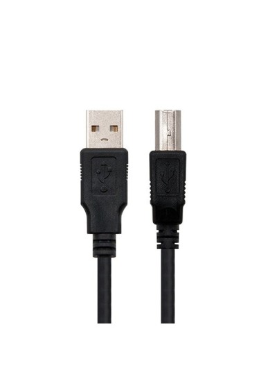 Cableimpresora nanocable usb tipo a 2.0 a usb tipo b 2.0 1.8m negro macho - macho