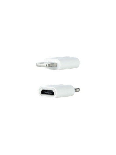 Adaptador lightning a micro usb nanocable - macho - hembra - blanco