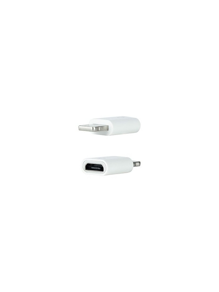Adaptador lightning a micro usb nanocable - macho - hembra - blanco Adaptador lightning a micro usb nanocable - macho - hembra - blanco
