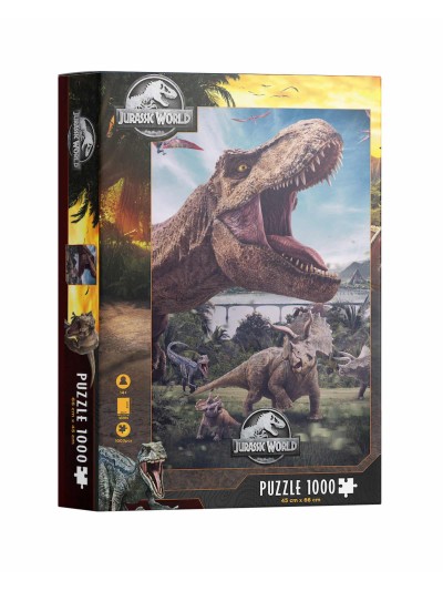 Puzle 1000 poster compo rex jurassic world