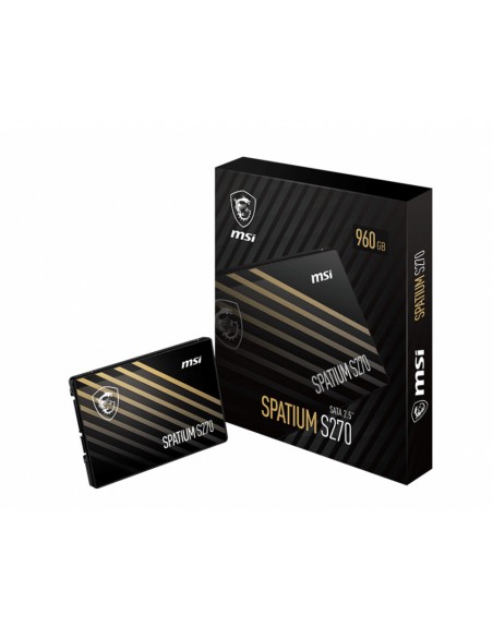 Disco duro interno solido ssd msi spatium s270 sata 2.5 pulgadas 240gb