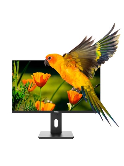 Monitor led 24 pulgadas nilox nxm24reg02 va - hdmi - dp - vga - 75hz - 4ms - vesa 100 x 100 - regulable