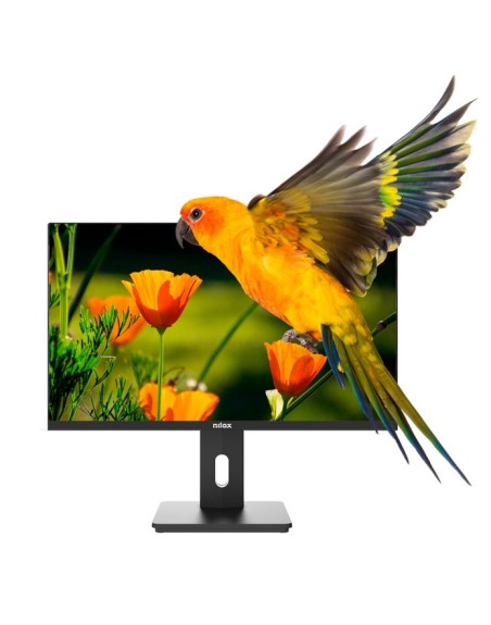 Monitor led 24 pulgadas nilox nxm24reg02 va - hdmi - dp - vga - 75hz - 4ms - vesa 100 x 100 - regulable