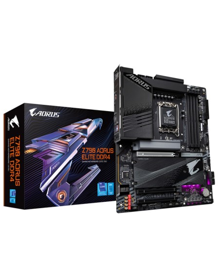 Placa base gigabyte z790 aorus elite 1700 atx - 4x ddr4 - 4x sata3 - 5x usb 3.2 - 1x usb tipo c - 4x usb 2.0