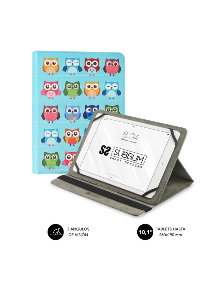 Funda subblim trendy case para tablet 10.1 pulgadas buhos Funda subblim trendy case para tablet 10.1 pulgadas buhos