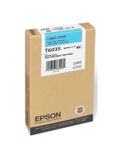 Cartucho tinta epson stylus pro 7880 - 9880 cian claro 220ml
