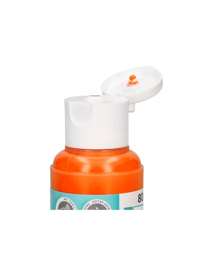 Pintura acrilica liderpapel bote de 80 ml naranja