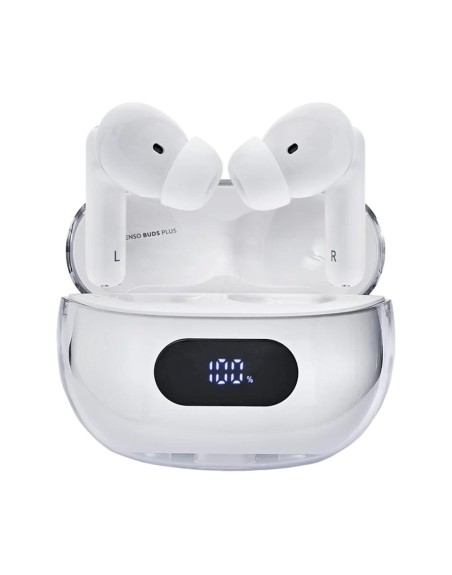 Auriculares bluetooth intenso buds plus tws anc+enc blanco