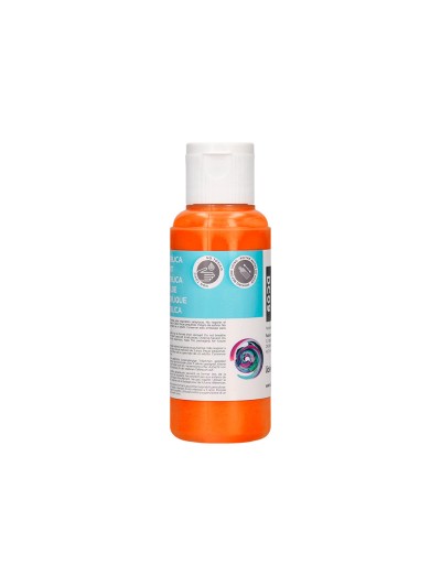 Pintura acrilica liderpapel bote de 80 ml naranja