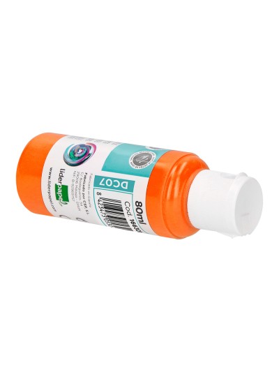 Pintura acrilica liderpapel bote de 80 ml naranja