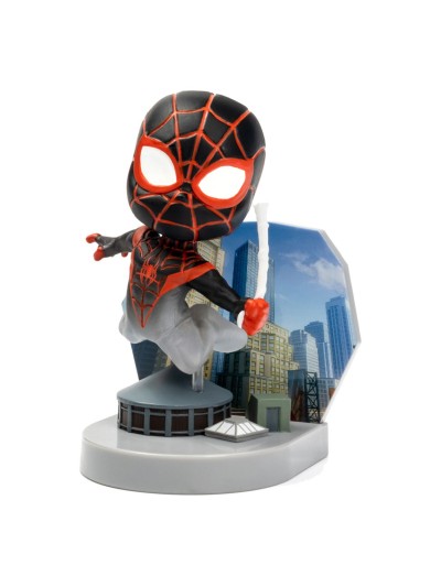 Figura mini diorama superama the loyal subjects spider man (mini morales) con efecto camuflaje