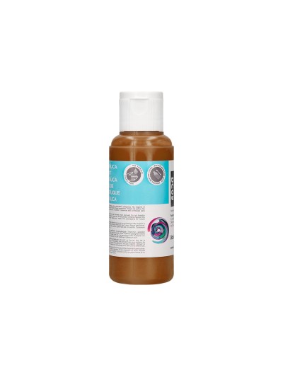 Pintura acrilica liderpapel bote de 80 ml marron