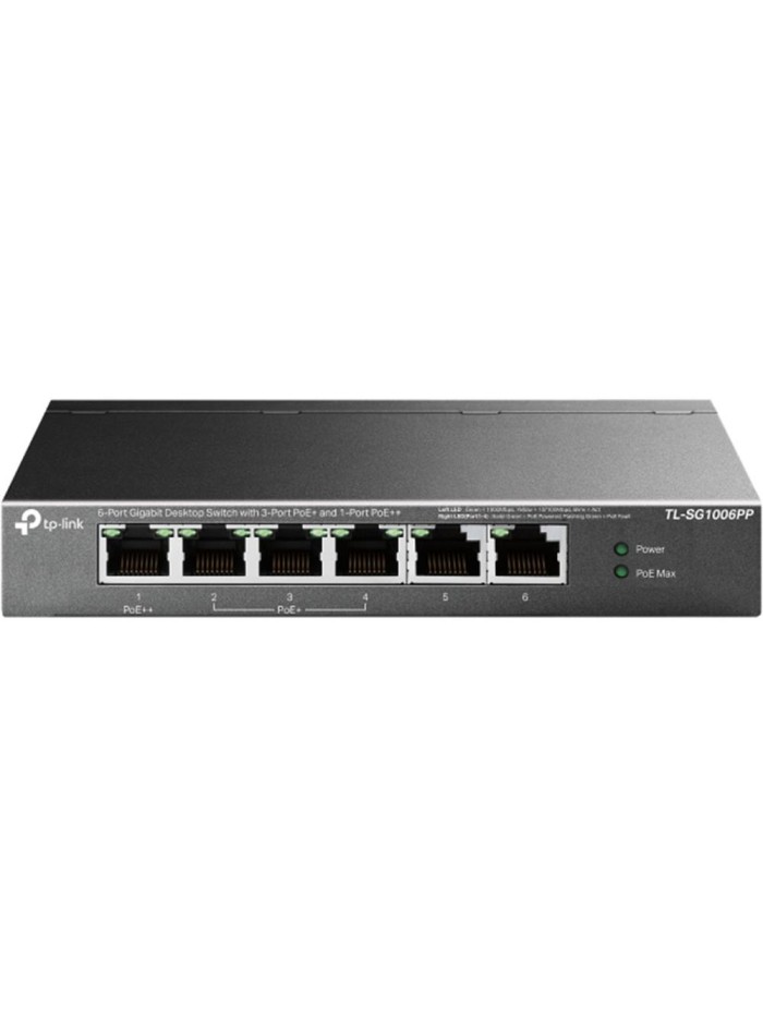 Switch tp - link tl - sg1006pp 6 puertos Switch tp - link tl - sg1006pp 6 puertos