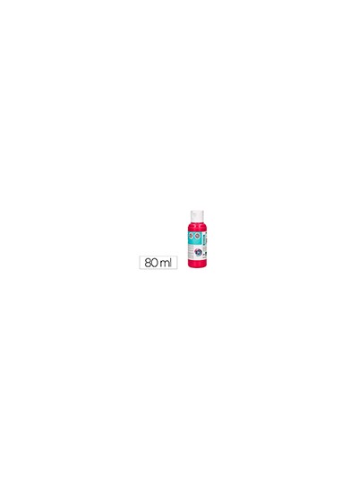 Pintura acrilica liderpapel bote de 80 ml magenta