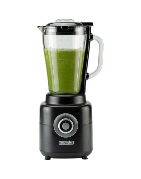 Batidora de vaso bourgini powerblender cristal 1.7l 1000w vaso extra