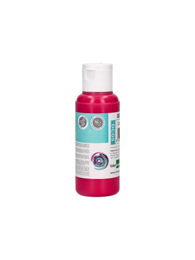 Pintura acrilica liderpapel bote de 80 ml magenta