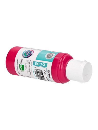 Pintura acrilica liderpapel bote de 80 ml magenta