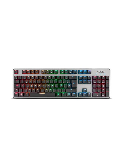 Teclado gaming krom kernel usb retroiluminado mecanico negro
