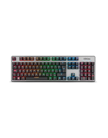Teclado gaming krom kernel usb retroiluminado mecanico negro
