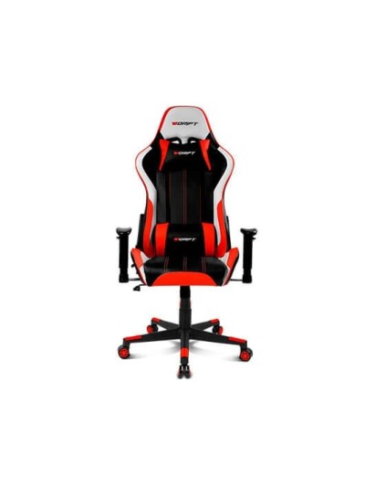 Silla gaming drift dr175 rojo incluye cojines cervical y lumbar
