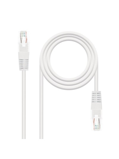Latiguillo cable red utp cat.6 rj45 nanocable 3m blanco