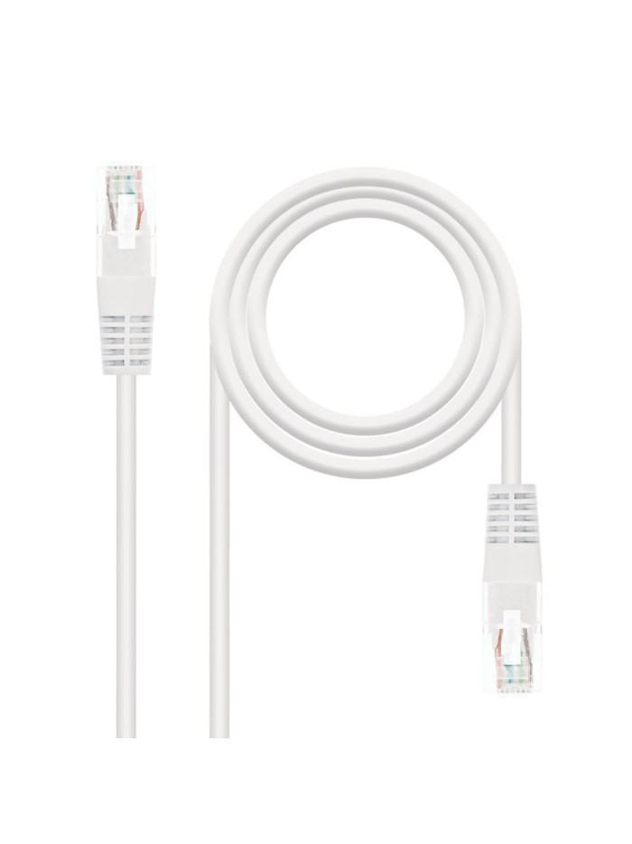 Latiguillo cable red utp cat.6 rj45 nanocable 3m blanco Latiguillo cable red utp cat.6 rj45 nanocable 3m blanco