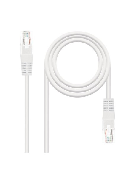 Latiguillo cable red utp cat.6 rj45 nanocable 3m blanco