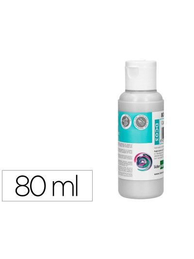 Pintura acrilica liderpapel bote de 80 ml blanco