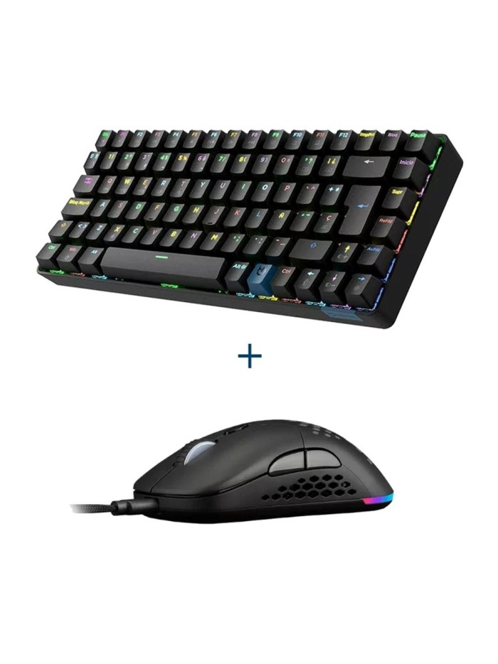 Teclado + raton gaming hiditech pac010039 negro Teclado + raton gaming hiditech pac010039 negro