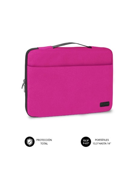 Funda subblim elegant laptop sleeve para portatil 13.3 pulgadas - 14 pulgadas rosa