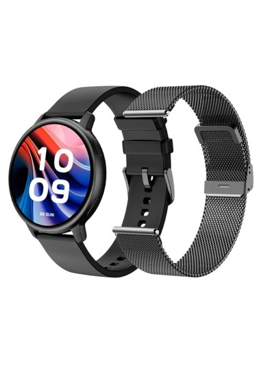 Smartwatch spc smartee duo classic 1.43 pulgadas negro + correa