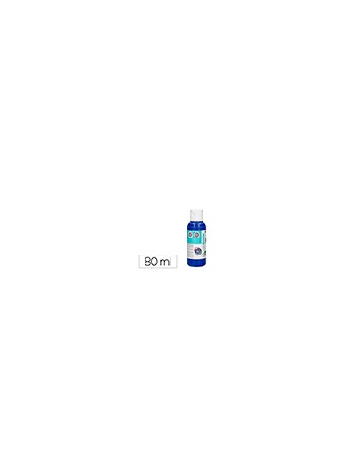 Pintura acrilica liderpapel bote de 80 ml azul ultramar
