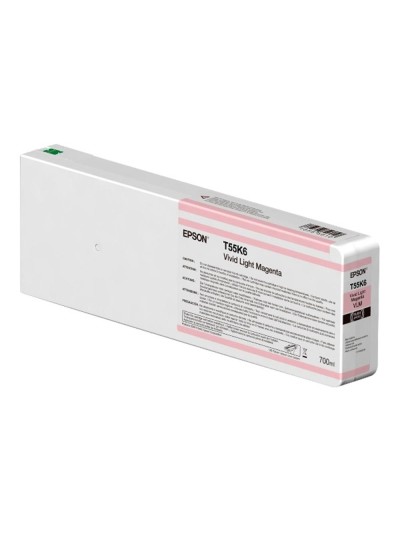 Cartucho tinta epson t55k600 ultrachrome hdx - hd light magenta 700ml