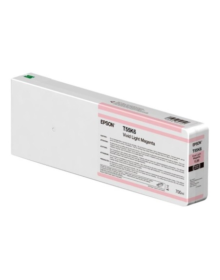 Cartucho tinta epson t55k600 ultrachrome hdx - hd light magenta 700ml