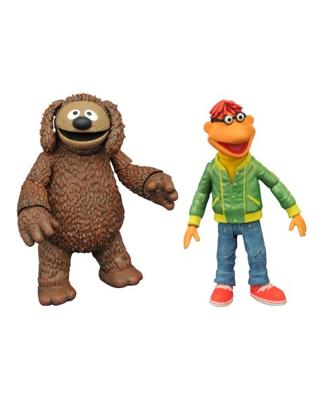 Set de 2 figuras diamond select toys the muppets los teleñecos scooter and rowlf