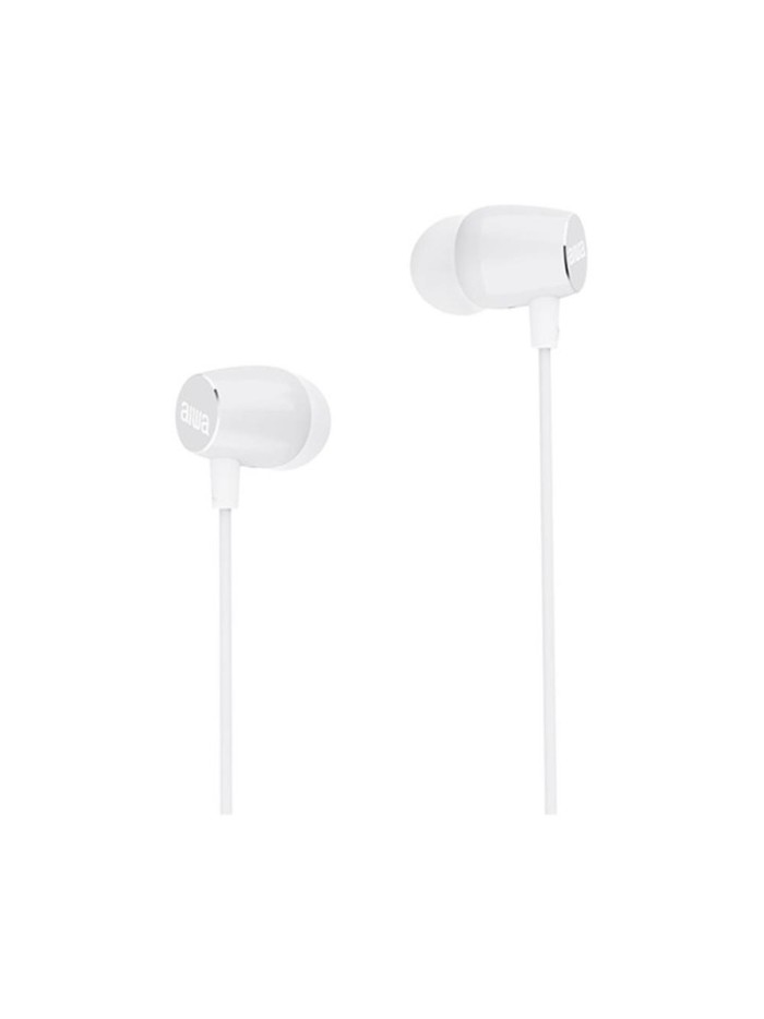 Auricular aiwa estm - 30wt jack 3.5mm blanco Auricular aiwa estm - 30wt jack 3.5mm blanco
