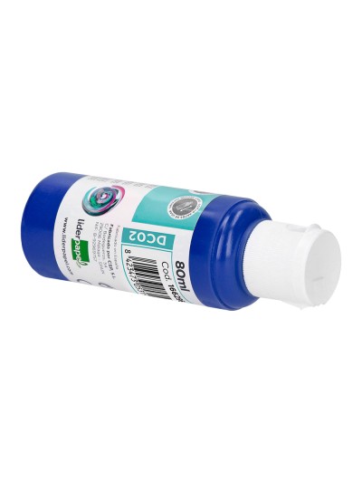 Pintura acrilica liderpapel bote de 80 ml azul ultramar