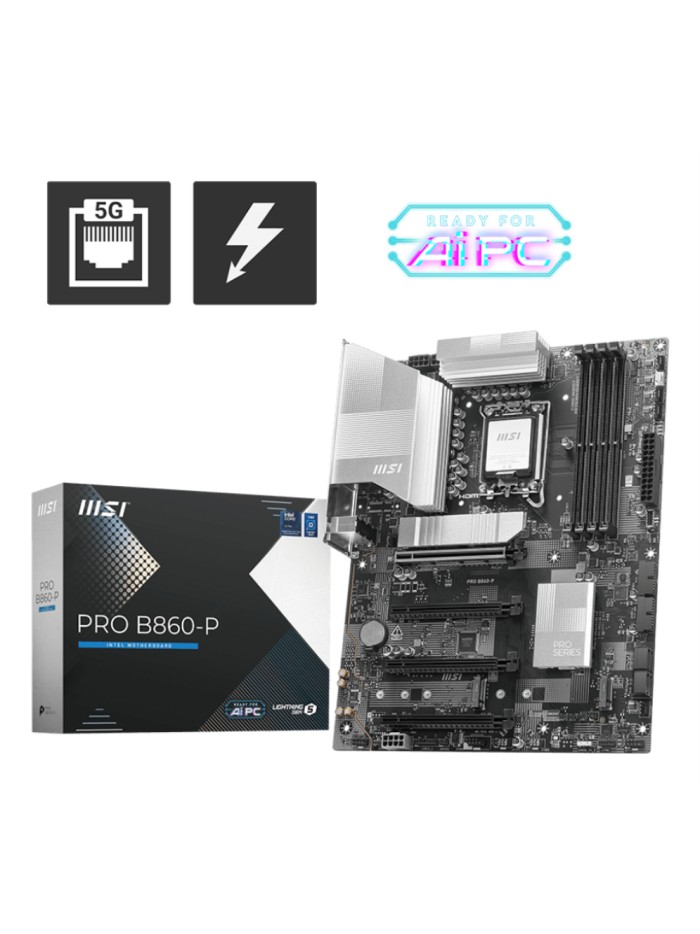 Placa base msi pro b860 - p atx ddr5 lga 1851 Placa base msi pro b860 - p atx ddr5 lga 1851