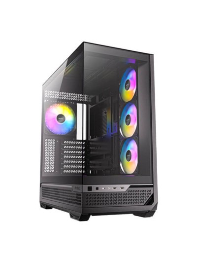 Caja ordenador gaming antec fishtank c7 atx argb cristal templado usb 3.2 negro