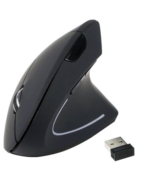 Mouse raton ergonomico equip optico - wireless inalambrico - 1600dpi